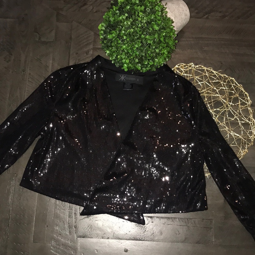 Kardashian Kollection Sequin Blazer